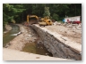 Repairing Flood Damage with new Stacked & Pinned Stone Wall.